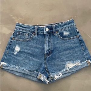 PacSun Mom shorts denim cutoffs ripped SIZE 22